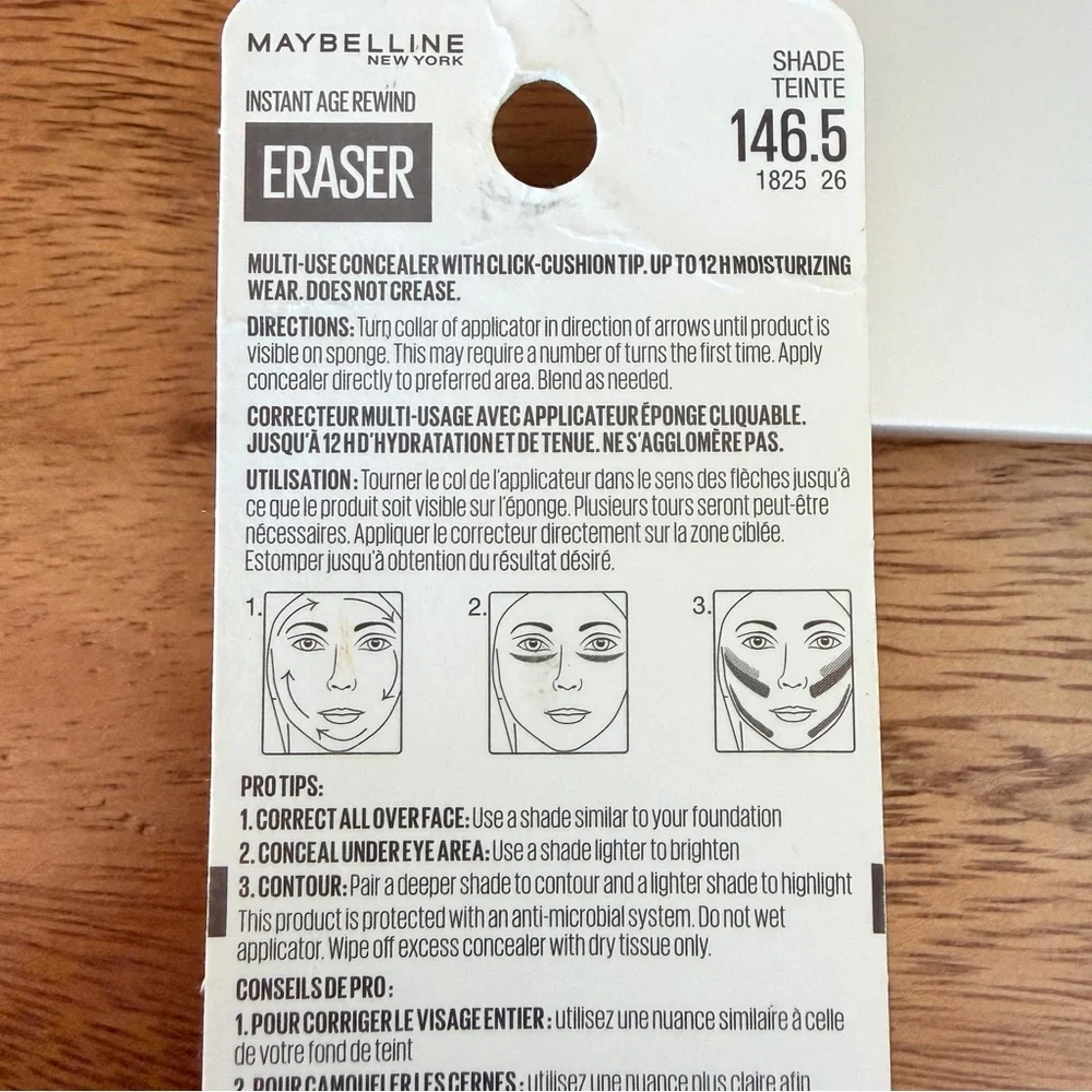 Maybelline‎ Instant Age Rewind Eraser Concealer Shade 146.5 Med-Full Coverage